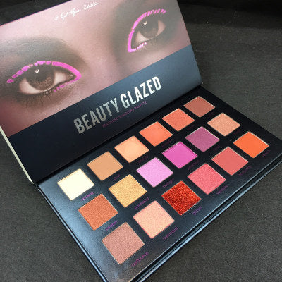 Paleta de Sombras 18 Colores Beauty Glazed - Maquillaje Multicolor Profesional
