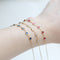 Pulsera de Ópalo Rojo Luminoso