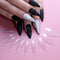 Uñas Postizas Transparentes Puntiagudas Europeas - Adhesivos Ultrafinos Apricot