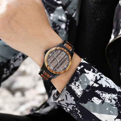 Reloj de Cuarzo para Hombre con Sándalo Negro - Image 15
