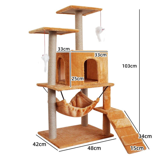 Árbol Rascador para Gatos con Torre de Escalada Espada - Image 8