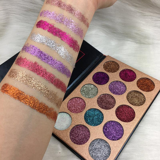 Paleta de Sombras Glitter Mágico 15 Colores