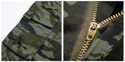Pantalones Cortos Camuflaje Hombre Talla Grande - Diseño Suelto Europeo Americano - Image 4