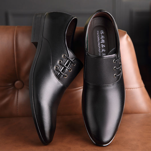 Zapatos Formales de Cuero Punta Aguda Talla 45 - Elegancia Profesional - Image 3