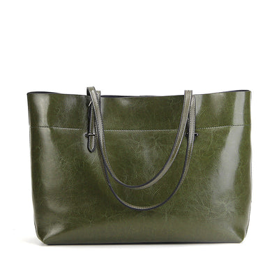 Bolso de Cuero Encerado con Bandolera - Diseño Portátil y Elegante - Image 9