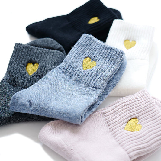Calcetines Térmicos Gruesos con Bordado y Forma Ergonómica