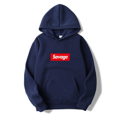 Sudadera con Capucha SAVAGE Estilo de Pareja - Diseño Estampado con Forro Polar - Image 16