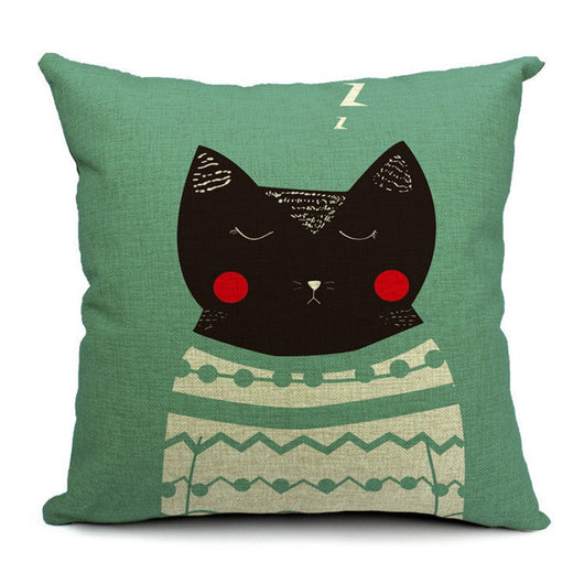 Almohada de Cintura en Algodón y Lino para Gatos - Image 16