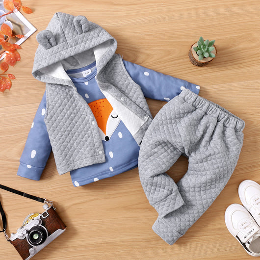 Conjunto de 3 Piezas Estampado para Bebé - Estilo Europeo y Americano - Image 15