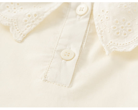 Conjunto Infantil Primavera: Blusa Denim y Falda Manga Larga - Image 20