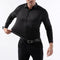 Camisa Elástica sin Costuras para Hombre Talla Grande - Manga Larga Antirruga