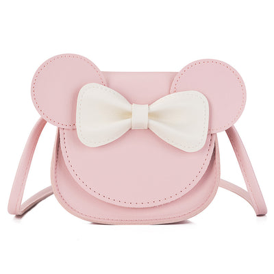 Mochila Infantil Estilo Soft Girl con Moño - Bolsa PU Compacta para Niñas - Image 2