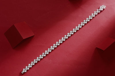 Pulsera de Lujo Canon: Plata S925 con Moissanita Premium y Baño de Platino - Image 3