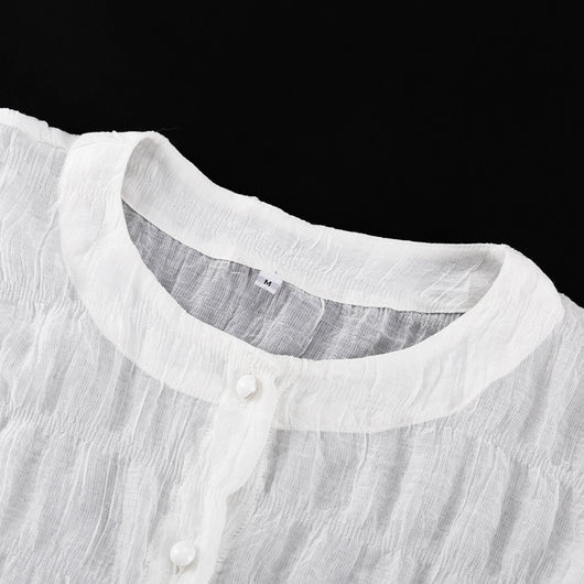 Conjunto de 3 Piezas: Blusa Suelta Manga Larga, Short Cintura Alta - Image 30