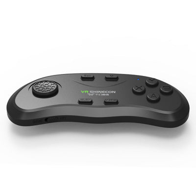 Black VR SHINECON wireless Bluetooth gamepad with a directional pad, action buttons, and function buttons. - Image 13