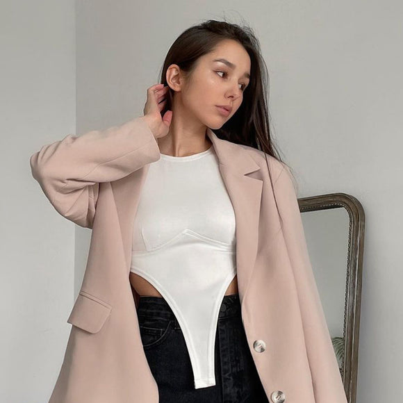 Chaleco Básico sin Mangas Diseño Irregular Mujer