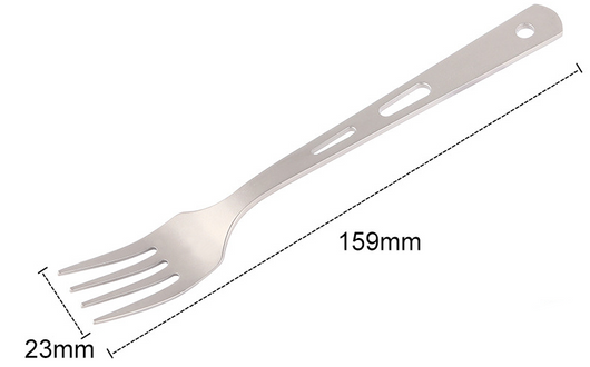 Juego de Cubiertos de Titanio Puro para Camping - Cuchillo, Tenedor y Cuchara Portátil - Image 5