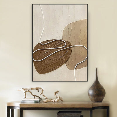 Cuadro Abstracto Moderno Texturizado con Técnica de Espátula - Pintura al Óleo sobre Lienzo - Image 3