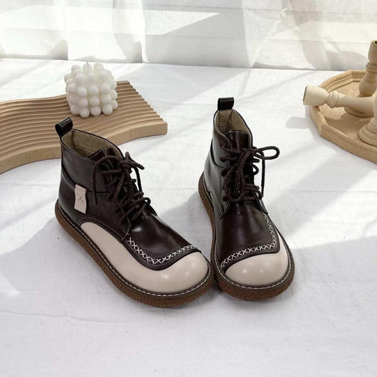 Botas Martin Retro de Encaje para Mujer - Suela Gruesa Otoño Invierno - Image 15
