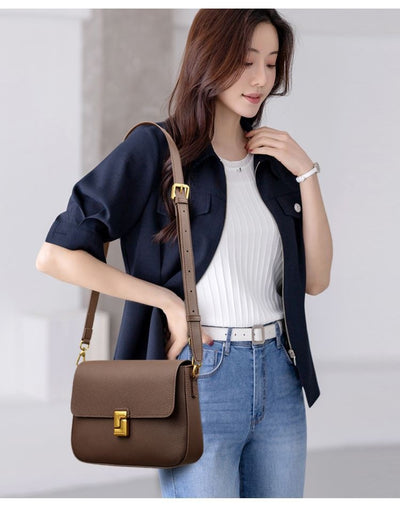 Bolso Mensajero de Cuero Vintage para Mujer - Image 15