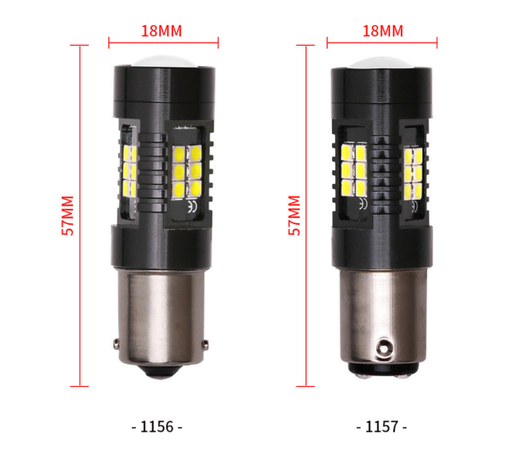 Luz LED de Giro y Reversa 1156/1157 - 21 SMD Ultra Brillante - Image 7