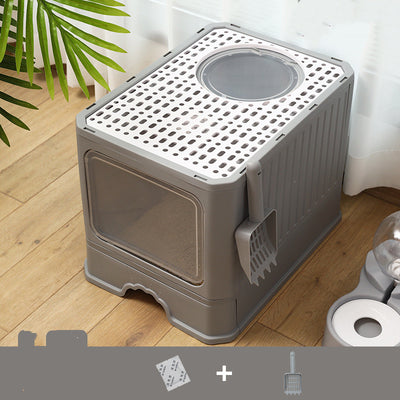 Arenero Plegable con Doble Puerta para Gatos - Image 22