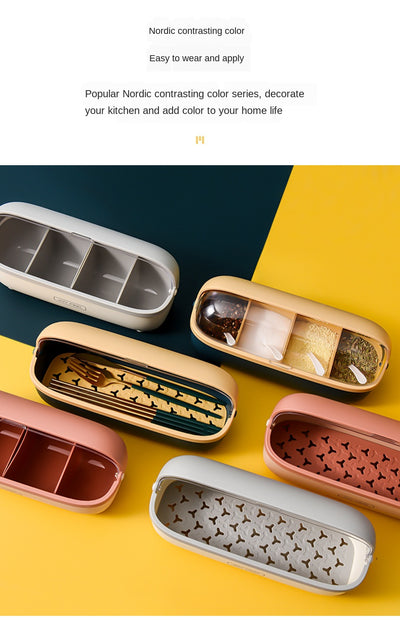 Organizador de Especias con Tapa - Caja de Almacenamiento para Cocina - Image 10