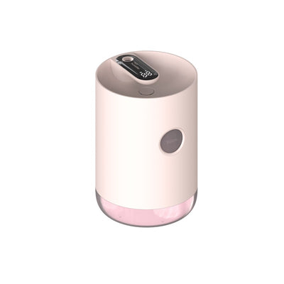 White cylindrical humidifier with a transparent base, digital display, and 1000ml capacity indicator. - Image 11