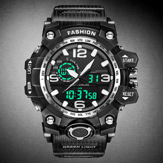 Reloj Deportivo Dual Display Resistente al Agua para Hombre y Niño