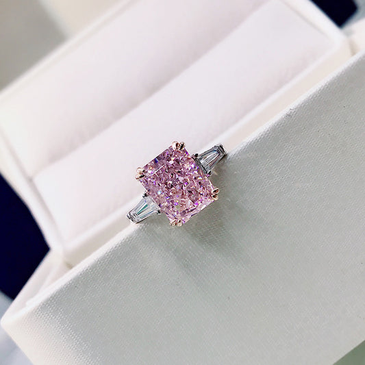 Anillo de Propuesta Diamante Plata 925 Alta Densidad para Mujer - Image 2