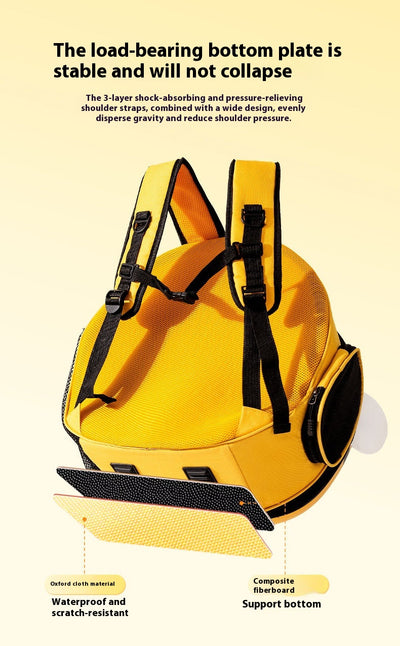 Mochila Transportadora Espacial 3D para Mascotas con Diseño de Abeja - Image 11