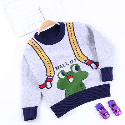 Suéter Tejido de Rana con Tirantes Ajustables para Niños - Image 11