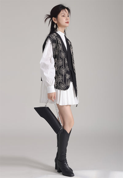 Vestido Camisero Plisado Manga Larga Diseño Exclusivo - Image 31