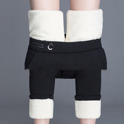 Pantalones de Invierno en Terciopelo de Cordero con Elasticidad para Mujer - Image 5