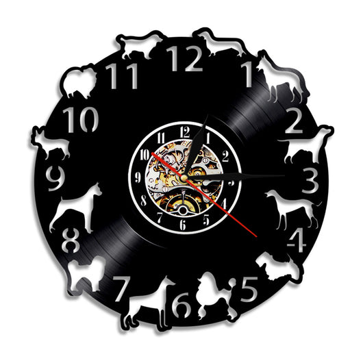 Reloj de Pared Razas de Perros - Decoración Única para Amantes de Mascotas - Image 28