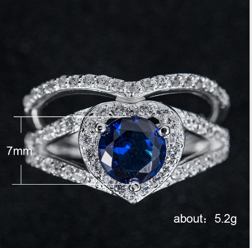 Anillo de Diamante en Forma de Corazón - Image 4