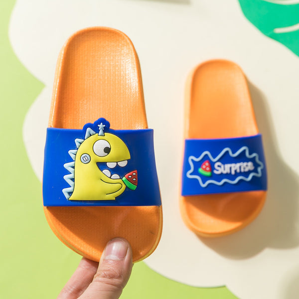 Pantuflas Dinosaurio Comiendo Sandía - Comodidad Divertida