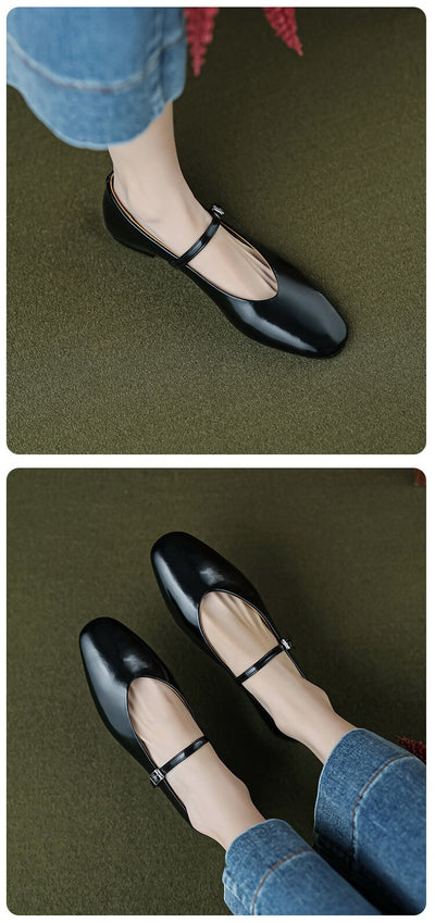 Zapatos Mary Jane Planos Cómodos de Punta Redonda para Mujer - Image 20
