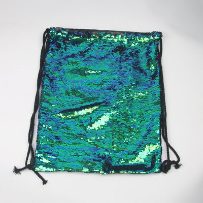 Mochila Deportiva con Lentejuelas Sirena y Cordón Ajustable - Image 4