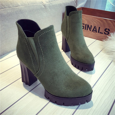 Botas Martin Impermeables para Mujer - Plataforma y Tacón Grueso Otoño Invierno - Image 5