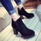 Botas Martin Impermeables para Mujer - Plataforma y Tacón Grueso Otoño Invierno