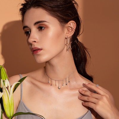 Collar de Plata Ziyun S925 Diseño Exagerado y Moderno para Mujer - Image 5
