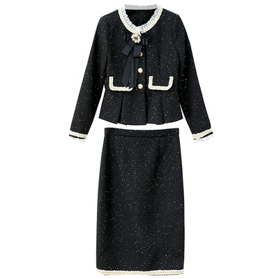 Conjunto Otoñal Elegante: Abrigo y Falda Estilo Occidental para Mujer - Image 14