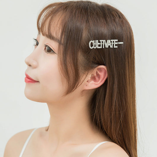 Pasador de Cabello Coreano con Letras en Pedrería - Image 10