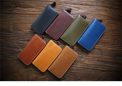 Billetera Larga de Cuero para Hombre con Cierre y Compartimentos Multicapa - Image 12