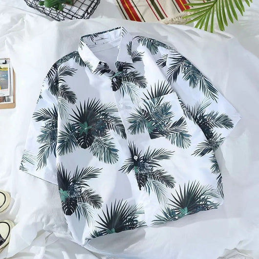 Camisa Estampada de Manga Corta para Hombre - Image 18