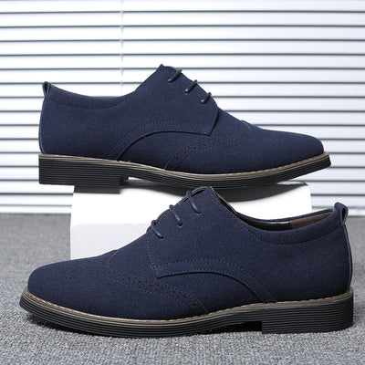 Zapatos Casuales de Cuero Tallado para Hombre - Estilo Británico Clásico - Image 15