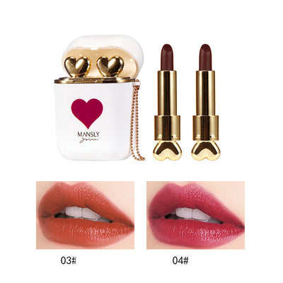 Estuche Organizador Doble Tubo para Labiales Mate y Auriculares Portátil - Image 10