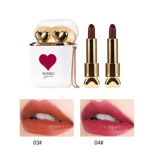 Estuche Organizador Doble Tubo para Labiales Mate y Auriculares Portátil - Image 10
