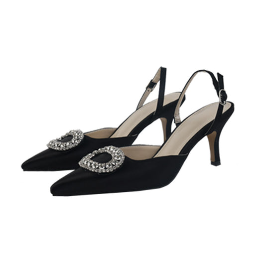 Tacones Altos Elegantes con Cristales para Novia - Zapatos de Fiesta Rojo Brillante - Image 12